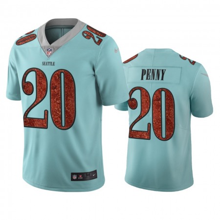 Seattle Seahawks #20 Rashaad Penny Light Blue Vapor Limited City Edition NFL Jersey