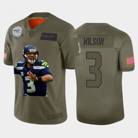 Seattle Seahawks #3 Russell Wilson Nike Team Hero 1 Vapor Limited NFL Jersey Camo