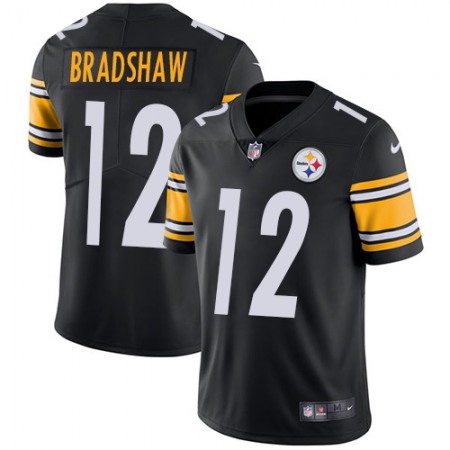 Nike Steelers #12 Terry Bradshaw Black Team Color Youth Stitched NFL Vapor Untouchable Limited Jersey