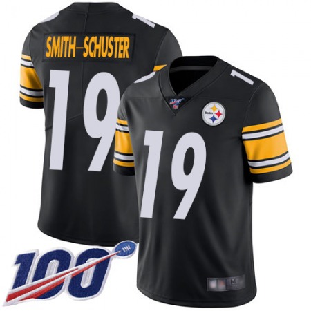 Nike Steelers #19 JuJu Smith-Schuster Black Team Color Youth Stitched NFL 100th Season Vapor Limited Jersey