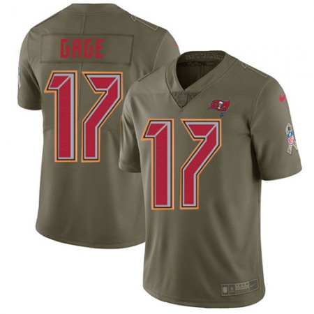 Nike Buccaneers #17 Russell Gage Olive Men's Stitched NFL Limited 2017 Salute To Service Jersey