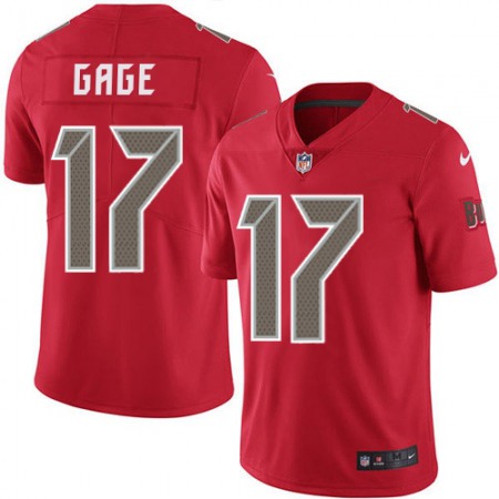 Nike Buccaneers #17 Russell Gage Red Men's Stitched NFL Limited Rush Jersey