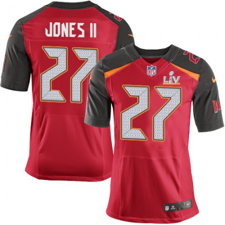 Nike Buccaneers #27 Ronald Jones II Red Team Color Men's Super Bowl LV Bound Stitched NFL Vapor Untouchable Elite Jersey