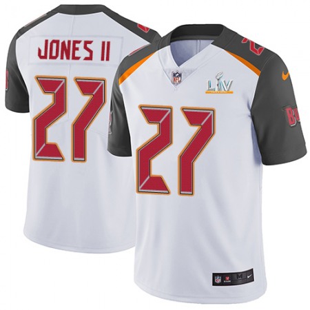 Nike Buccaneers #27 Ronald Jones II White Men's Super Bowl LV Bound Stitched NFL Vapor Untouchable Limited Jersey