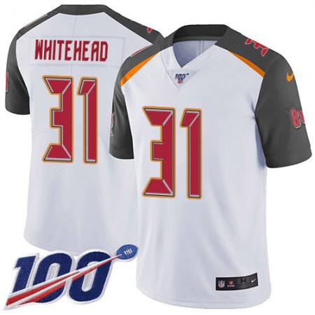 Nike Buccaneers #31 Jordan Whitehead White Men's Stitched NFL 100th Season Vapor Untouchable Limited Jersey