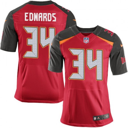 Nike Buccaneers #34 Mike Edwards Red Team Color Men's Stitched NFL Vapor Untouchable Elite Jersey