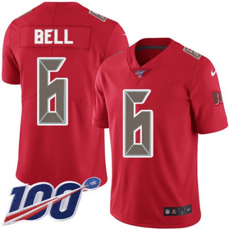 Nike Buccaneers #6 Le'Veon Bell Red Men's Stitched NFL Limited Rush 100th Season Jersey