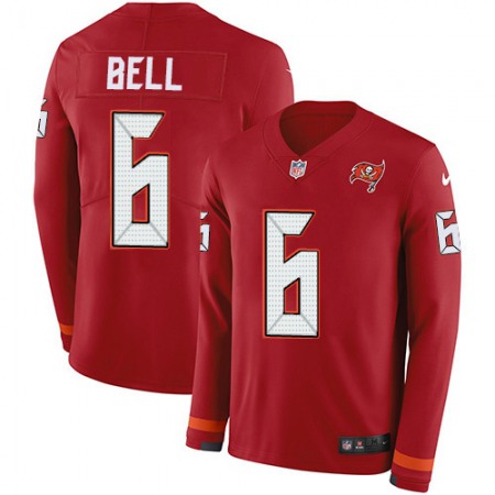 Nike Buccaneers #6 Le'Veon Bell Red Team Color Men's Stitched NFL Limited Therma Long Sleeve Jersey