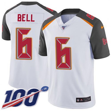 Nike Buccaneers #6 Le'Veon Bell White Men's Stitched NFL 100th Season Vapor Untouchable Limited Jersey