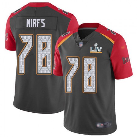 Nike Buccaneers #78 Tristan Wirfs Gray Men's Super Bowl LV Bound Stitched NFL Limited Inverted Legend Jersey