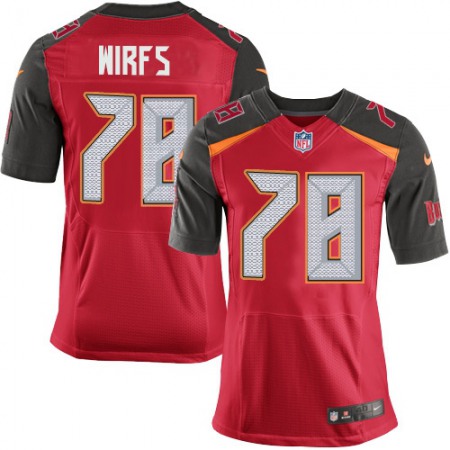 Nike Buccaneers #78 Tristan Wirfs Red Team Color Men's Stitched NFL Vapor Untouchable Elite Jersey