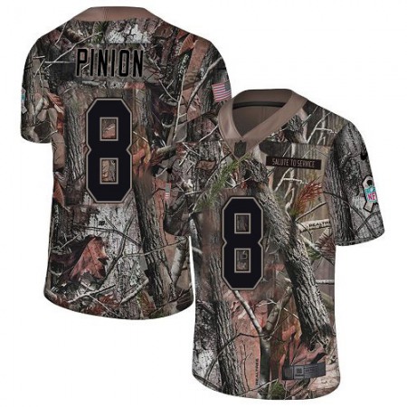 Nike Buccaneers #8 Bradley Pinion Camo Men's Stitched NFL Limited Rush Realtree Jersey