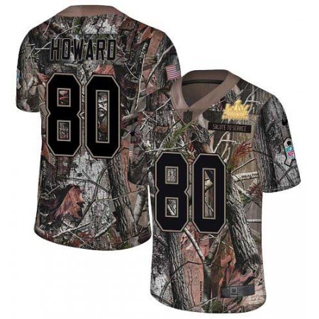 Nike Buccaneers #80 O. J. Howard Camo Men's Super Bowl LV Champions Patch Stitched NFL Limited Rush Realtree Jersey