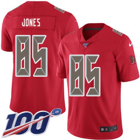 Nike Buccaneers #85 Julio Jones Red Men's Stitched NFL Limited Rush 100th Season Jersey