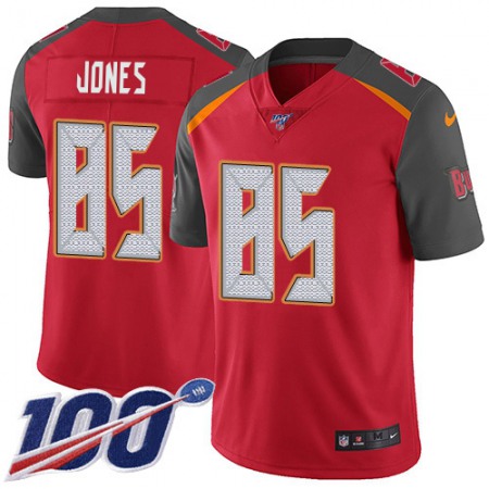 Nike Buccaneers #85 Julio Jones Red Team Color Men's Stitched NFL 100th Season Vapor Untouchable Limited Jersey