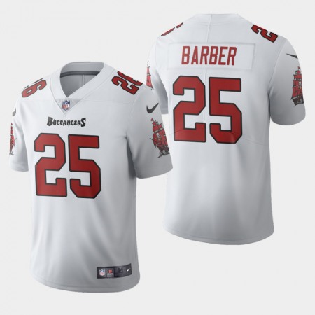 Tampa Bay Buccaneers #25 Peyton Barber White Men's Nike 2020 Vapor Limited NFL Jersey