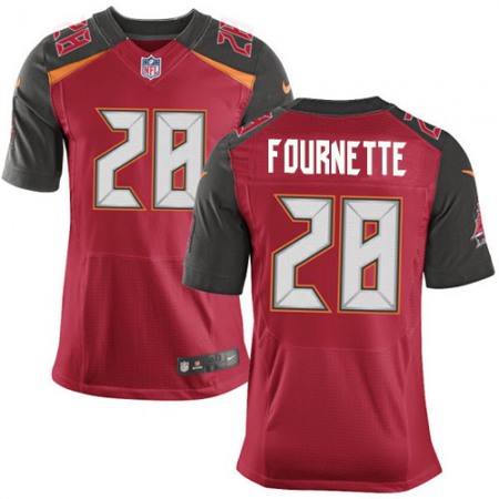 Tampa Bay Buccaneers #28 Leonard Fournette Red Team Color Men's Stitched NFL Vapor Untouchable Elite Jersey