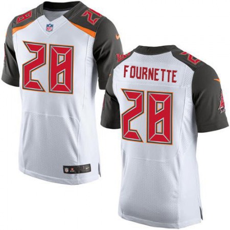 Tampa Bay Buccaneers #28 Leonard Fournette White Men's Stitched NFL New Elite Jersey