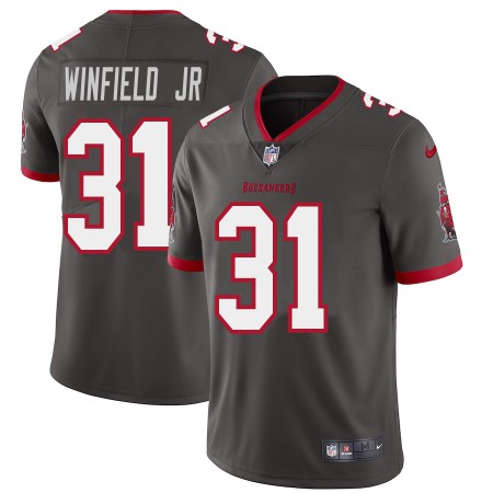 Tampa Bay Buccaneers #31 Antoine Winfield Jr. Men's Nike Pewter Alternate Vapor Limited Jersey