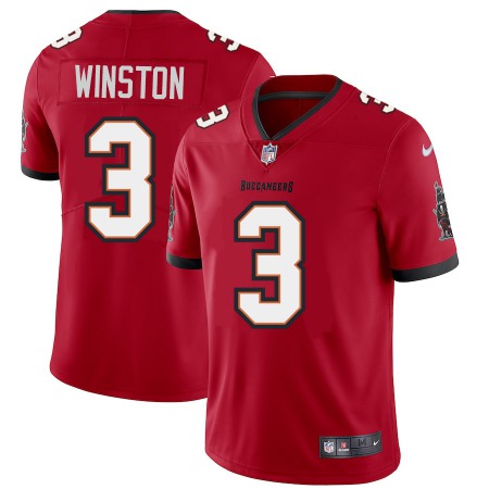 Tampa Bay Buccaneers #3 Jameis Winston Men's Nike Red Vapor Limited Jersey