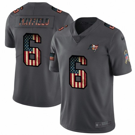 Tampa Bay Buccaneers #6 Baker Mayfield 2018 Salute To Service Retro USA Flag Limited NFL Jersey