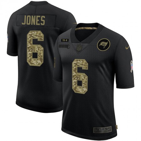 Tampa Bay Buccaneers #6 Julio Jones Men's Nike 2020 Salute To Service Camo Limited NFL Jersey Black