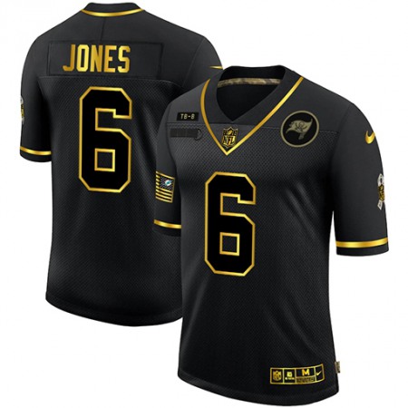 Tampa Bay Buccaneers #6 Julio Jones Men's Nike 2020 Salute To Service Golden Limited NFL Jersey Black