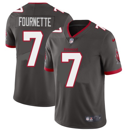 Tampa Bay Buccaneers #7 Leonard Fournette Men's Nike Pewter Alternate Vapor Limited Jersey