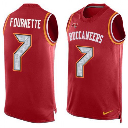 Tampa Bay Buccaneers #7 Leonard Fournette Red Team Color Men's Stitched NFL Limited Tank Top Jersey