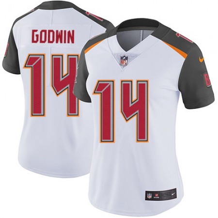 Nike Buccaneers #14 Chris Godwin White Women's Stitched NFL Vapor Untouchable Limited Jersey