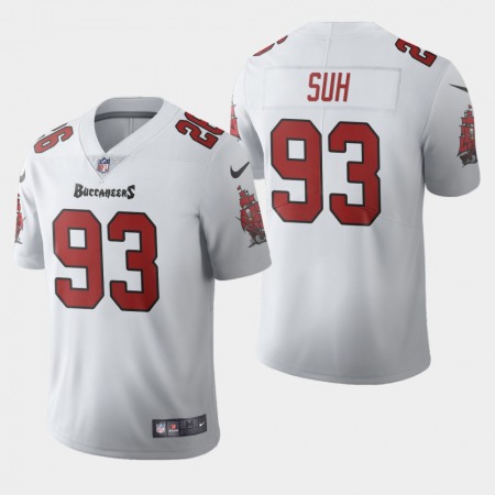 Tampa Bay Buccaneers #93 Ndamukong Suh White Men's Nike 2020 Vapor Limited NFL Jersey