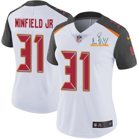 Nike Buccaneers #31 Antoine Winfield Jr. White Women's Super Bowl LV Bound Stitched NFL Vapor Untouchable Limited Jersey