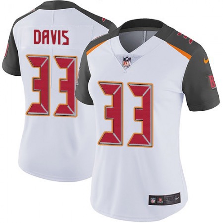 Nike Buccaneers #33 Carlton Davis III White Women's Stitched NFL Vapor Untouchable Limited Jersey