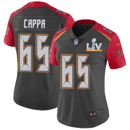 Nike Buccaneers #65 Alex Cappa Gray Women's Super Bowl LV Bound Stitched NFL Limited Inverted Legend Jersey