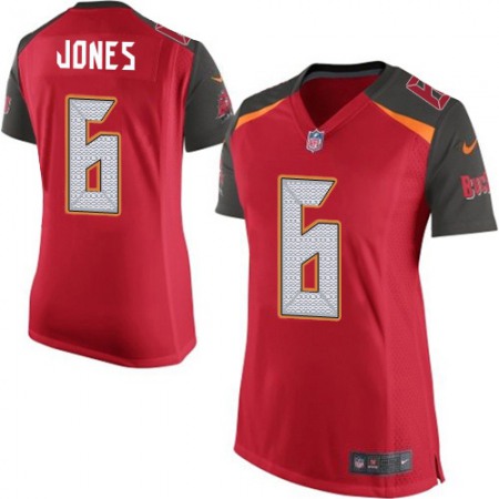 Nike Buccaneers #6 Julio Jones Red Team Color Women's Stitched NFL Vapor Untouchable Elite Jersey