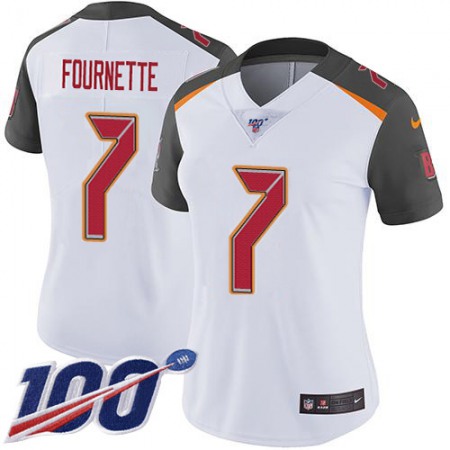 Nike Buccaneers #7 Leonard Fournette White Women's Stitched NFL 100th Season Vapor Untouchable Limited Jersey