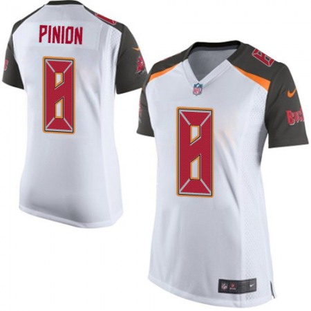 Nike Buccaneers #8 Bradley Pinion White Women's Stitched NFL New Elite Jersey