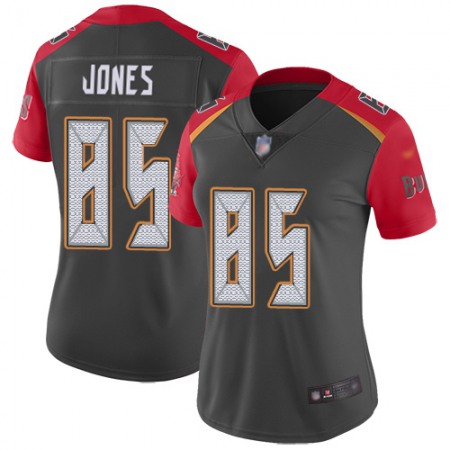 Nike Buccaneers #85 Julio Jones Gray Women's Stitched NFL Limited Inverted Legend Jersey