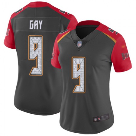 Nike Buccaneers #9 Matt Gay Gray Women's Stitched NFL Limited Inverted Legend Jersey