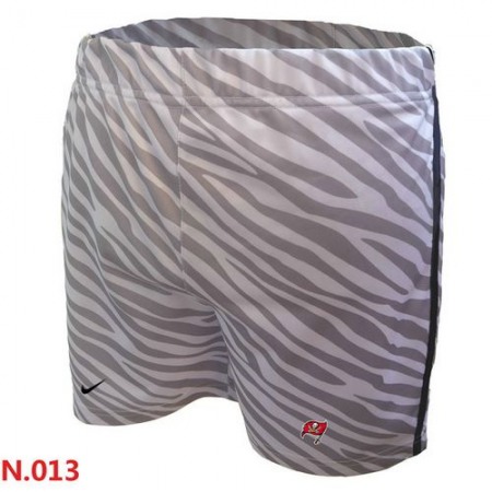 Women's Nike NFL Tampa Bay Buccaneers Embroidered Team Logo Zebra Stripes Shorts