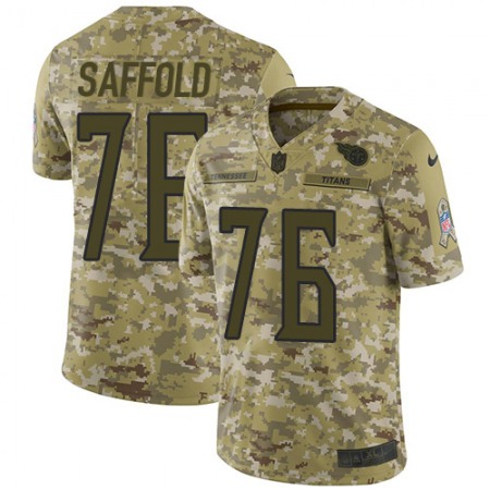 Nike Titans #76 Rodger Saffold Camo Men's Stitched NFL Limited 2018 Salute To Service Jersey