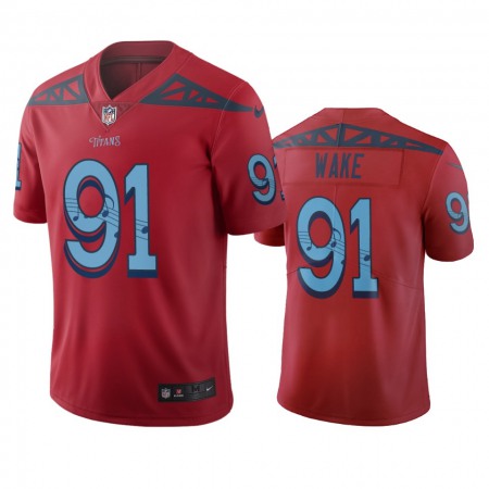 Tennessee Titans #91 Cameron Wake Red Vapor Limited City Edition NFL Jersey