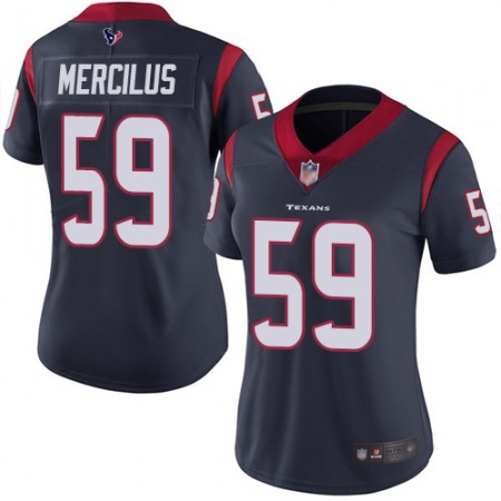 Nike Texans #59 Whitney Mercilus Navy Blue Team Color Women's Stitched NFL Vapor Untouchable Limited Jersey