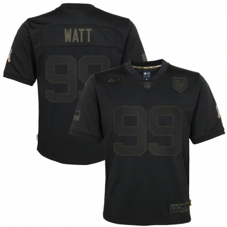 Houston Texans #99 J.J. Watt Nike Youth 2020 Salute to Service Game Jersey Black