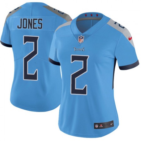 Nike Titans #2 Julio Jones Light Blue Alternate Women's Stitched NFL Vapor Untouchable Limited Jersey