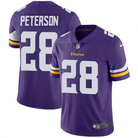 Nike Vikings #28 Adrian Peterson Purple Team Color Youth Stitched NFL Vapor Untouchable Limited Jersey