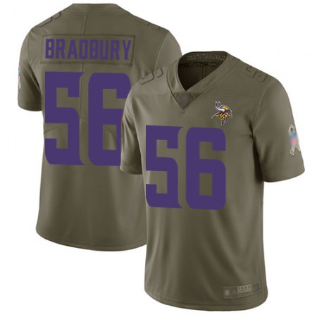 Nike Vikings #56 Garrett Bradbury Olive Youth Stitched NFL Limited 2017 Salute to Service Jersey