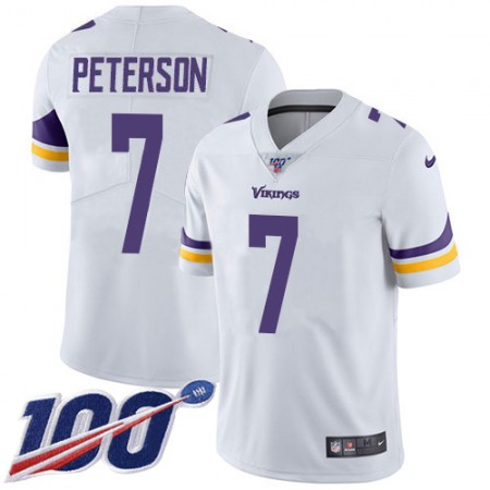 Nike Vikings #7 Patrick Peterson White Youth Stitched NFL 100th Season Vapor Limited Jersey