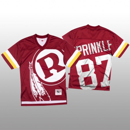 NFL Washington Commanders #87 Jeremy Sprinkle Red Men's Mitchell & Nell Big Face Fashion Limited NFL Jersey