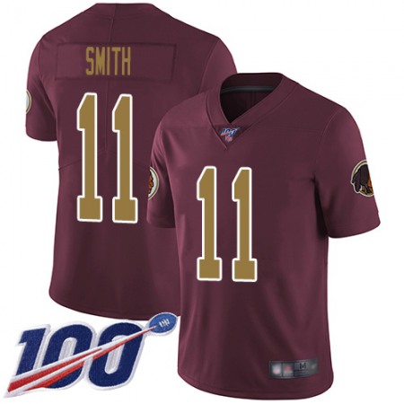 Nike Commanders #11 Alex Smith Burgundy Red Alternate Men's Stitched NFL 100th Season Vapor Limited Jersey